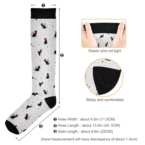 Wusikd Pirate Skulls Compression Socks for Women and Men Circulation Cute Long Socks for Athletic Running 1 - color: Multi 32