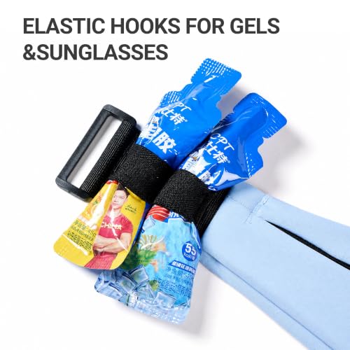 Running Belt Fanny Pack Men Women, Slim No-Bounce Waterproof Phone Holder - color: Blue
