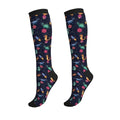 Crazy Fun Compression Socks, Unisex Knee High Support Socks - color: Dinosaur
