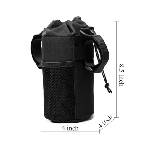 TEGOOL Water Bottle Sleeve Bag Holder Tactical Pouch - color: Black
