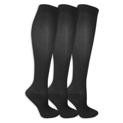 Dr. Scholl's Women's Graduated Compression Knee High Socks - color: Black (3 Pairs), size: 4-10