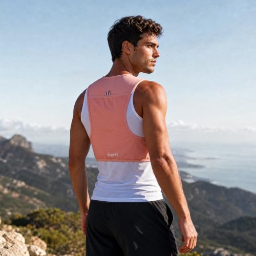 Running Vest for Women & Men with 500ML Soft Flask | Hydration Vest - color: Pink, size: XS/S (1 Soft Flask)