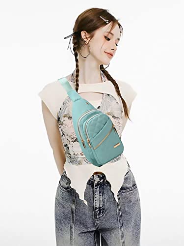AOSTIHOT Crossbody Sling Bag Small Sling Backpack for Women, Chest Daypack Crossbody Shoulder for Travel Sport Running Hiking Green - color: Green