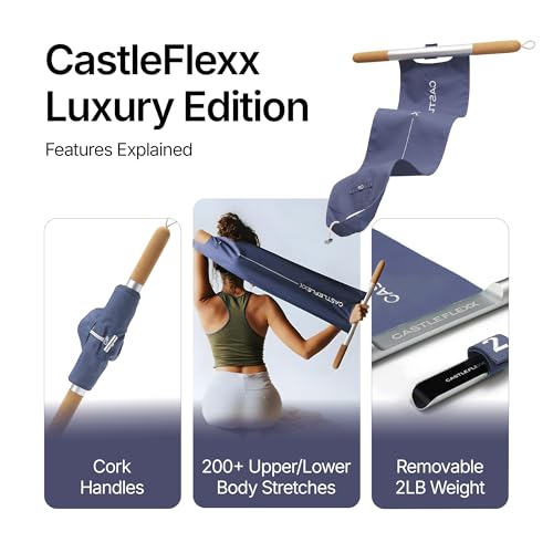 CastleFlexx Mobility and Full Body Strengthening Device - color: Dark Blue, size: Large 5'9 - 6'2