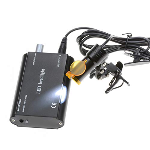 5W Waist Hanging LED HeadLight with Plastic Clip for Magnifier (Black) - color: Black
