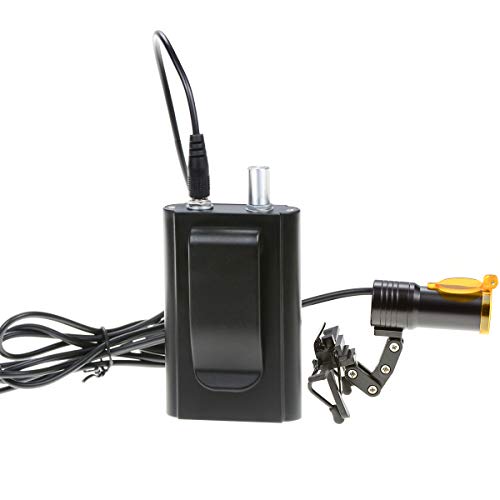 5W Waist Hanging LED HeadLight with Plastic Clip for Magnifier (Black) - color: Black