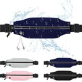 Running Belt Fanny Pack Men and Women Slim Running Bag Money Belt - color: Blue