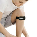 BraceAbility Kids Knee Band - Youth Patellar Tendon Support Strap Child Osgood Schlatter Brace for Jumpers Knee, Patella Tendonitis, Sports Wrap for Running, Soccer, Volleyball, Basketball (M) - size: Medium