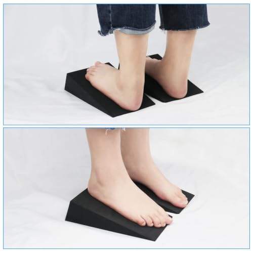 Yoga Wedge Block Inlisy Foam Squat Wedges Slant Board, 2 Pcs Calf Stretcher