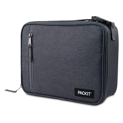 PackIt Freezable Classic Lunch Box, City Charcoal - color: City Charcoal