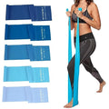 Resistance Bands for Working Out, Physical Therapy, Exercise, Pilates, Yoga - color: Gradient Blue Set