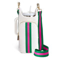 WanderFull Original HydroBag HANDLE®, 40 oz Water Bottle Holder w/Strap - color: White Neoprene