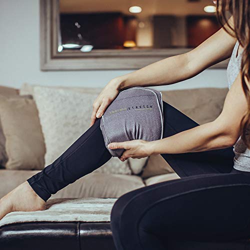 Knee Heating Pad - Microwavable Compression Wrap for Arthritis, ACL, PCL, Tear, Joint Pain Relief and Recovery – Natural, Adjustable and Stretchable Therapy that Stays