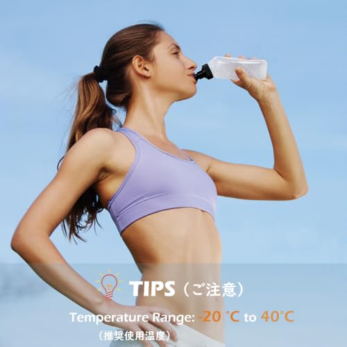 TRIWONDER Running Water Bottle Handheld Plastic Flask Hydration Vest Packs Waist Belt Replacement for Runners Marathon Cycling Hiking - color: 01 Water Bottles - 280ml/9.5oz - 2 Packs