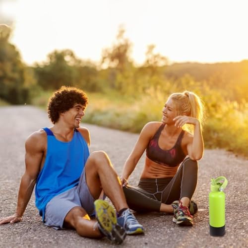 RRegeny Straw Lid fits Hydro Flask Standard Mouth, 21 24 oz, Sports Flex Cap Water Bottle Accessories Replacement Top - color: seagrass green+1pack