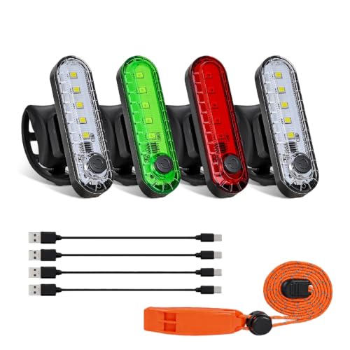 Nilight Marine Boat Navigation Light 4PCS Red Green White Four Modes Lamp - color: 5LED Navigation Light-4Pcs