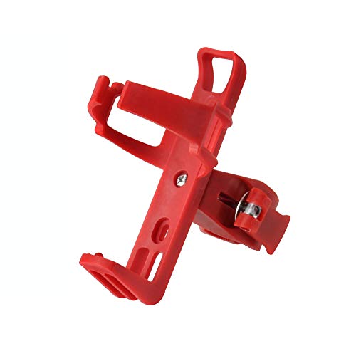Accmor Bike Water Bottle Holders No Screws, Universal Bike Cup Holder, 360 Degree Rotatable Bike Water Bottle Cage, Water Bottle Holders for Kids Bike Adult Bike, Red - color: Red