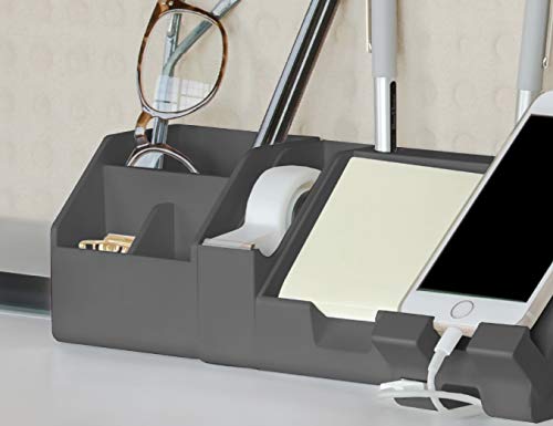 Bostitch Office Konnect Tape Dispenser with Premium Single-sided Tape, Sticks to Desk, Gray (KT-TAPE-GRAY) - color: Gray