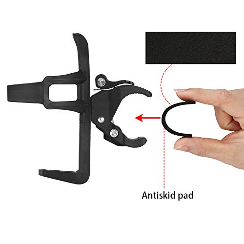 Accmor Bike Water Bottle Holders No Screws, Universal Bike Cup Holder, 360 Degree Rotatable Bike Water Bottle Cage, Water Bottle Holders for Kids Bike Adult Bike, Black - color: Black