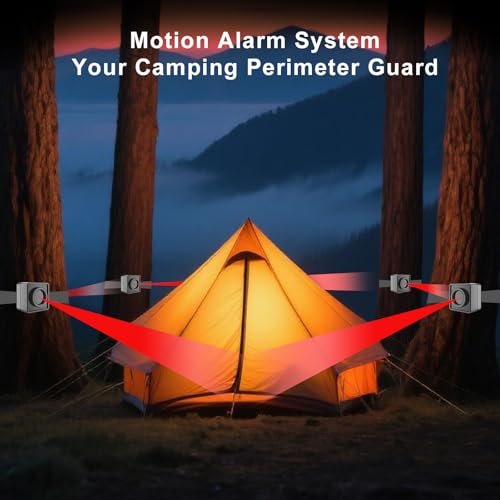 Perimeter Trip Alarm-Portable Camping Motion Sensor-1 Receiver+4 Sensors - style: 1 Receiver+4 Sensors