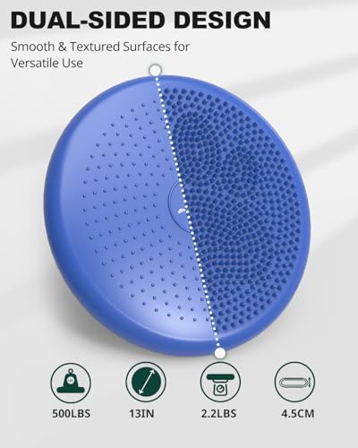 Trideer Wobble Cushion, Balance Pad, Wiggle Seat for Flexible Seating - color: Blue