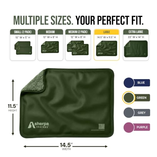 Flexible Hot and Cold Gel Pack, Large 11.5" x 14.5" - size: Large, style: Green