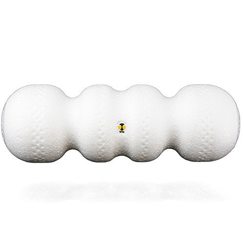 Rollga LITE - Soft Density Ergonomic Foam Roller for Exercise & Back Pain - color: White