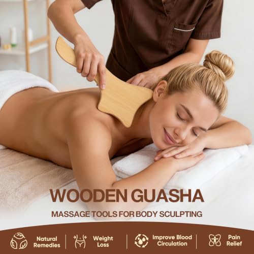16Pcs Wood Therapy Massage Tools Set for Body Sculpting - color: 16pcs