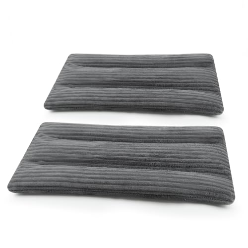 Microwave Heating Pad 6 x 12 Heating Pad Microwave, Microwave Bean Bag Heating Pad for Neck and Shoulders, Moist Heat Pack Pillow Warm Compress for Muscles, Joints, Abdomen (Dark Gray) - 2 Pack - color: 6 X 12" Dark Gray - 2 Pack