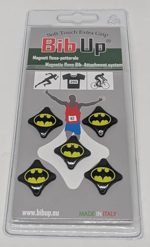 Magnetic RaceBib Fixing System - color: Batman, size: Small