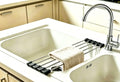 Ahyuan Roll up Dish Drying Rack Over The Sink Kitchen Roll up Sink Drying Rack Portable Dish Drainer Foldable Dish Drying Rack (Black, 17.8''X3.7'') - color: Black, size: Rectangle 17.8 inches x 3.7 inches