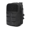 Azarxis Tactical Mini Belt Pouches, Multi-Purpose Small Battery Case Compact Utility EDC Card Slot Holder Waist Bags Military Molle Pack Sundries Storage Pack - color: #05 Black
