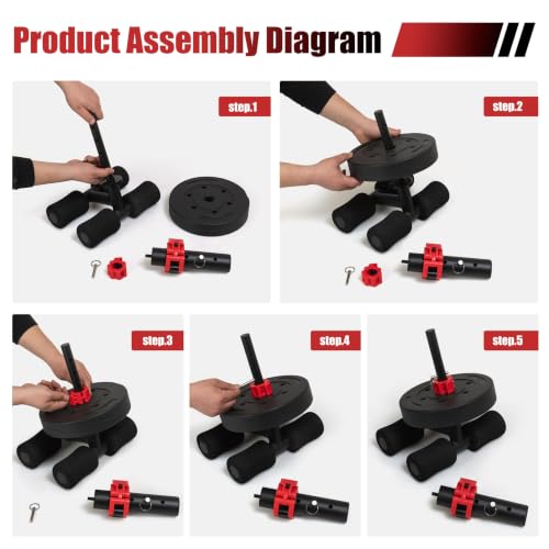 Tib Bar Tibialis Trainer, Tibialis Anterior Exercise Equipment for Home Gym - color: Black-1in&2in