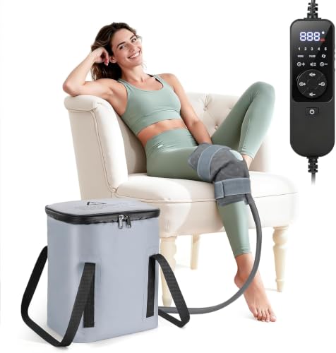 Programmable Timer Cold Therapy Machine for Knee with Quiet Pump - color: Gray