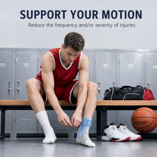 Ankle Stabilizer Brace with Side Support - Layered Compression Knit,Adjustable Cross Straps,Removable on Both Sides,Moisture-Wicking Fabric - size: Small