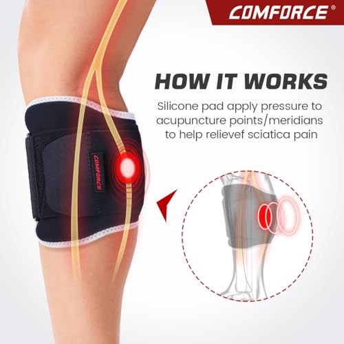 Sciatica Pain Relief Brace, Adjustable Sciatic Nerve Calf Support