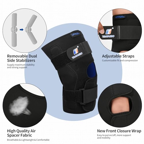 T TIMTAKBO 4XL Plus Size Hinged Knee Brace Dual Stabilizers for Women/Men - size: XXXX-Large