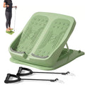 Slant Board for Calf Stretching, 9-Level with 2 Resistance Bands - color: Green