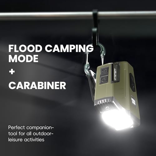 Hopedone 2-in-1 Rechargeable Headlamp & Hat Light, 800LM Clip-On Cap Light - color: Forest Green