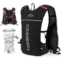 INOXTO Running Hydration Vest Backpack,Lightweight Insulated Pack with 1.5L Water Bladder Bag Daypack for Trail Hiking Running Cycling Race Marathon for Women Men - color: Black red