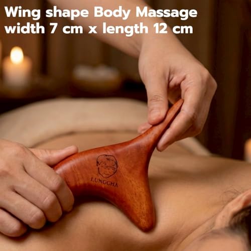 Lungcha 6 Types, 7 Piece Set Traditional Thai Massage Reflexology Wooden Stick Tool (Set of 6 Types Full Body Massage)