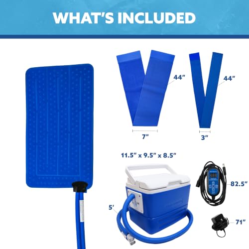 Polar Active Ice 3.0 | 9 QT Cold Therapy Ice Machine | Programmable Timer | Extended Coverage Hip Pad | Cryotherapy Pain Relief System | Ace Bandage Style Compression - style: Hip Pad
