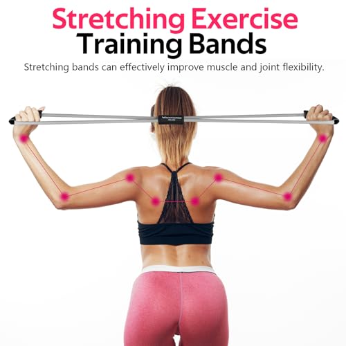 Resistance Bands with Handles, Figure 8 Fitness Bands, Exercise Bands Set - color: Grey series, size: 3pcs