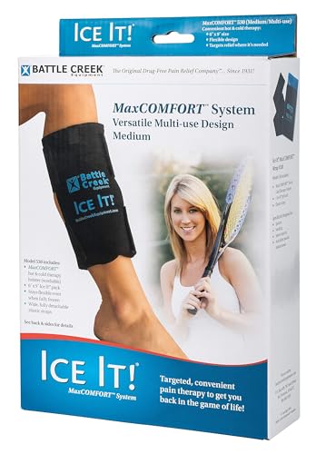 Cold & Hot Therapy System Ice Pack - Ice It! ® MaxCOMFORT™ (Medium Wrap (530)) – from Battle Creek Equipment. Ideal for Pain Relief, Recovery from Physical Activity, and Every Day use. - size: Medium 6x9