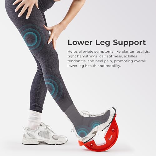 Sunny Health & Fitness Adjustable Calf & Ankle Stretcher - color: Red