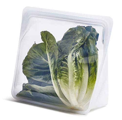 Stasher Premium Reusable Silicone Bag, Stand-Up Mega, Clear, 104 oz - size: Mega