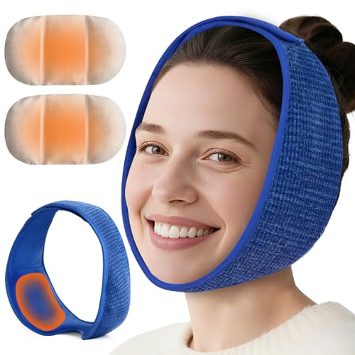 Face Heating Pad for TMJ Relief Jaw Pain, Moist Heat Wrap FSA, HSA