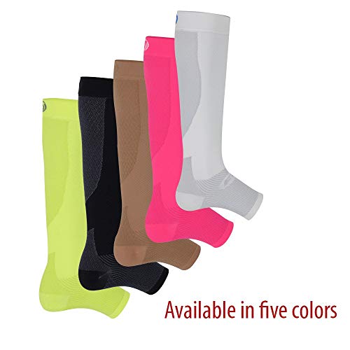OS1st FS6+ Performance Foot/Calf Sleeves for Plantar Fasciitis pain relief, heel pain, shin splints and arch support (Pink Fusion, Small) - color: Pink