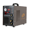 LOTOS CT520D 50 AMP Air Plasma Cutter, 200 AMP Tig and Stick/MMA/ARC Welder 3 in 1 Combo Welding Machine, 5/8 Inch Clean Cut, Brown - style: WITHOUT Pilot Arc