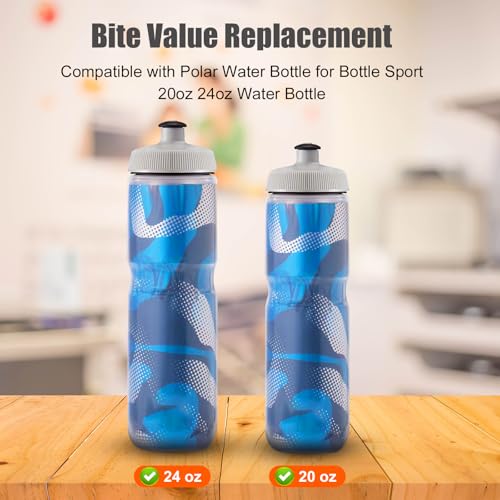 2pcs Water Bottle Mouthpiece Replacement for Polar Bottle Sport 20oz 24oz